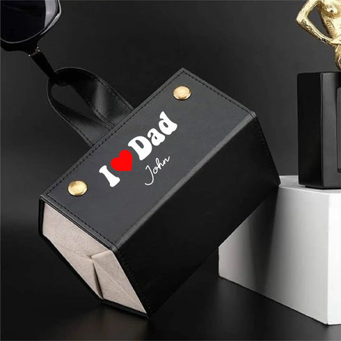 Personalized 5 Slot Eye Glass Storage Travel Case